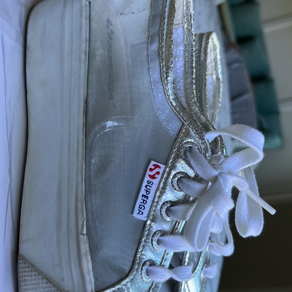 SUPERGA Plattform Gray/Silver Transparent Sneaker - Picture 7 of 7
